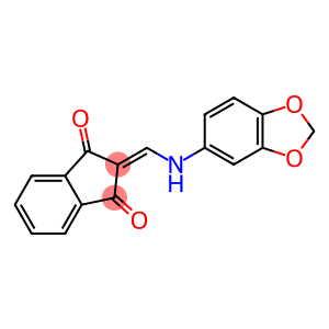 2-{[(2H-1,3-benzodioxol-5-yl)amino]methylidene}-2,3-dihydro-1H-indene-1,3-dione