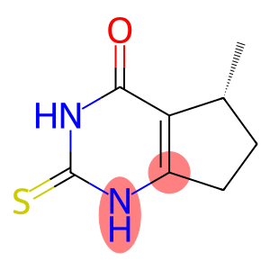 4H-Cyclopentapyrimidin-4-one, 1,2,3,5,6,7-hexahydro-5-methyl-2-thioxo-, (5R)-