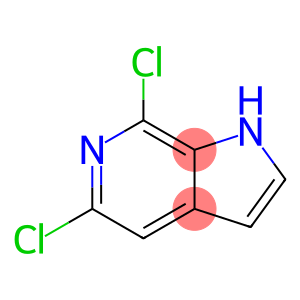 1H-Pyrrolo[2,3-c]pyridine, 5,7-dichloro-