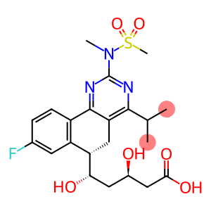 8-fluoro-5,6-dihydro-β,δ-dihydroxy-4-(1-methylethyl)-2-[methyl(methylsulfonyl)amino]-, (βR,δS,6S)-Benzo[h]quinazoline-6-pentanoic acid