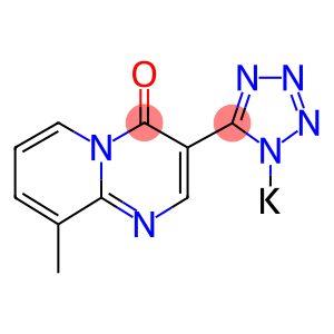 9-methyl-3-(1h-tetrazol-5-yl)-4h-pyrido(1,2-a)pyrimidin-4-onepotassiumsalt