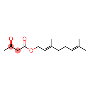 Acetoacetic acid (2E)-3,7-dimethyl-2,6-octadienyl ester