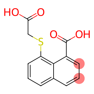 8-[(carboxymethyl)sulfanyl]-1-naphthoic acid