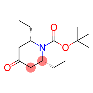 tert-butyl (2R,6S)-2,6-diethyl-4-oxopiperidine-1-carboxylate