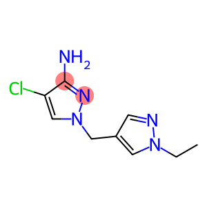 4-chloro-1-[(1-ethyl-1H-pyrazol-4-yl)methyl]-1H-pyrazol-3-amine