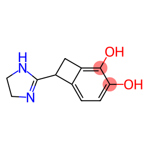 Bicyclo[4.2.0]octa-1,3,5-triene-2,3-diol, 7-(4,5-dihydro-1H-imidazol-2-yl)- (9CI)