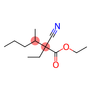 Hexanoic acid, 2-cyano-2-ethyl-3-methyl-, ethyl ester