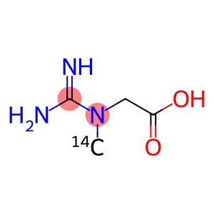 N-(Aminoiminomethyl-14C)-N-methylglycine