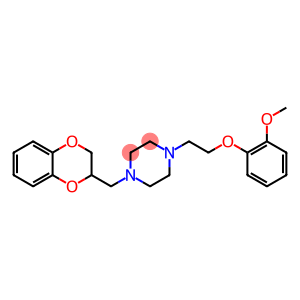 1-(7,10-dioxabicyclo[4.4.0]deca-1,3,5-trien-9-ylmethyl)-4-[2-(2-methox yphenoxy)ethyl]piperazine