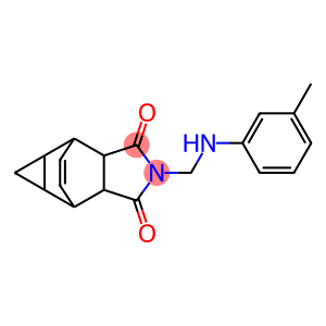 2-{[(3-Methylphenyl)amino]methyl}hexahydro-4,6-ethenocyclopropa[f]isoindole-1,3(3aH)-dione