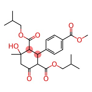 diisobutyl 4-hydroxy-2-[4-(methoxycarbonyl)phenyl]-4-methyl-6-oxo-1,3-cyclohexanedicarboxylate
