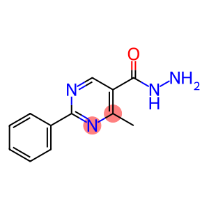 5-Pyrimidinecarboxylic acid, 4-methyl-2-phenyl-, hydrazide