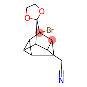 (1-BROMOSPIRO(PENTACYCLO[4.3.0.0(2,4).0(3,8).0(5,7)]NONANE-9,2'-[1,3]-DIOXOLANE)-4-YL)ACETONITRILE