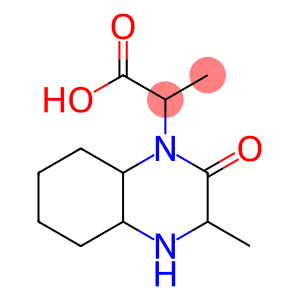 1(2H)-Quinoxalineacetic  acid,  octahydro--alpha-,3-dimethyl-2-Oxo-  (6CI)