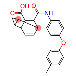 7-{[4-(4-methylphenoxy)anilino]carbonyl}tricyclo[3.2.2.0~2,4~]non-8-ene-6-carboxylic acid
