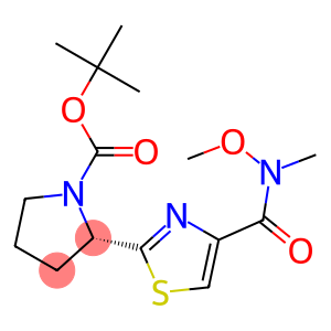 叔丁基(S)-2-(4-(甲氧基(甲基)氨基甲酰基)噻唑-2-基)吡咯烷-1-羧酸盐