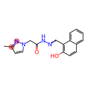 N'-[(2-hydroxy-1-naphthyl)methylene]-2-(3-methyl-1H-pyrazol-1-yl)acetohydrazide