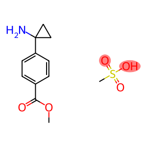 Benzoic acid, 4-(1-aminocyclopropyl)-, methyl ester, methanesulfonate (1:1)