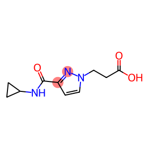 1H-Pyrazole-1-propanoic acid, 3-[(cyclopropylamino)carbonyl]-
