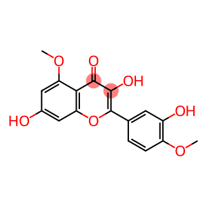 4H-1-Benzopyran-4-one, 3,7-dihydroxy-2-(3-hydroxy-4-methoxyphenyl)-5-methoxy-