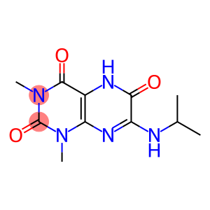 2,4,6(3H)-Pteridinetrione,  1,5-dihydro-1,3-dimethyl-7-[(1-methylethyl)amino]-