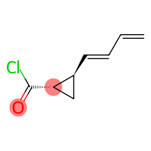 Cyclopropanecarbonyl chloride, 2-(1,3-butadienyl)-, [1alpha,2beta(E)]- (9CI)