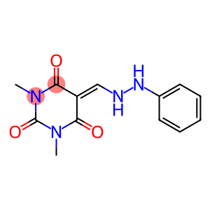 1,3-dimethyl-5-[(2-phenylhydrazin-1-yl)methylidene]-1,3-diazinane-2,4,6-trione
