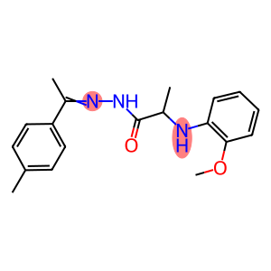 2-(2-methoxyanilino)-N'-[1-(4-methylphenyl)ethylidene]propanohydrazide