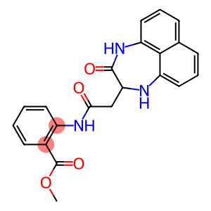 methyl 2-{[(3-oxo-1,2,3,4-tetrahydronaphtho[1,8-ef][1,4]diazepin-2-yl)acetyl]amino}benzoate