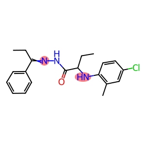 2-(4-chloro-2-methylanilino)-N'-(1-phenylpropylidene)butanohydrazide