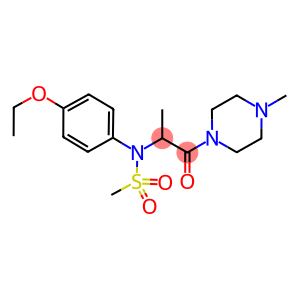 N-(4-ethoxyphenyl)-N-[1-methyl-2-(4-methyl-1-piperazinyl)-2-oxoethyl]methanesulfonamide