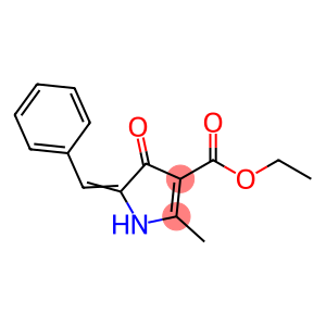1H-Pyrrole-3-carboxylic acid, 4,5-dihydro-2-methyl-4-oxo-5-(phenylmethylene)-, ethyl ester