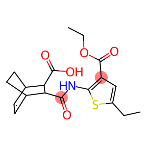3-({[3-(ethoxycarbonyl)-5-ethyl-2-thienyl]amino}carbonyl)bicyclo[2.2.2]oct-5-ene-2-carboxylic acid