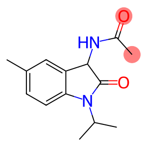 Acetamide,  N-[2,3-dihydro-5-methyl-1-(1-methylethyl)-2-oxo-1H-indol-3-yl]-