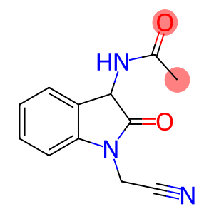 Acetamide,  N-[1-(cyanomethyl)-2,3-dihydro-2-oxo-1H-indol-3-yl]-
