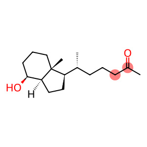 2-Heptanone, 6-[(1R,3aR,4S,7aR)-octahydro-4-hydroxy-7a-methyl-1H-inden-1-yl]-, (6R)-