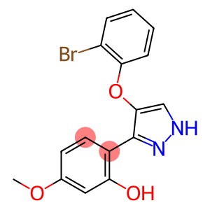 2-[4-(2-bromophenoxy)-1H-pyrazol-3-yl]-5-methoxyphenol