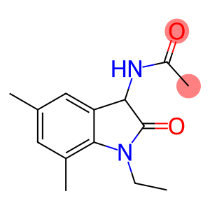Acetamide,  N-(1-ethyl-2,3-dihydro-5,7-dimethyl-2-oxo-1H-indol-3-yl)-