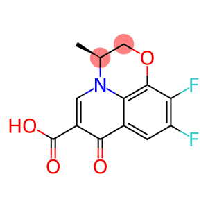 9,10-Difluoro-2,3-dihydro-3-methyl-7-oxo-(3S)-7H-pyrido[1,2,3-de]-1,4-benzoxazine-6-carboxylic acid