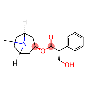 Benzeneacetic acid, .alpha.-(hydroxymethyl)-, (3-endo)-8-methyl-8-azabicyclo3.2.1oct-3-yl ester, (.alpha.S)-