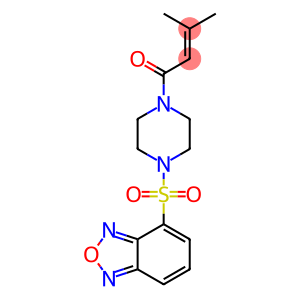 1-[4-(2,1,3-benzoxadiazol-4-ylsulfonyl)piperazin-1-yl]-3-methylbut-2-en-1-one