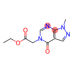 ethyl (1-methyl-4-oxo-1,4-dihydro-5H-pyrazolo[3,4-d]pyrimidin-5-yl)acetate
