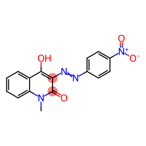 2(1H)-Quinolinone, 4-hydroxy-1-methyl-3-((4-nitrophenyl)azo)-