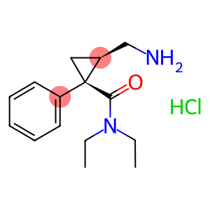 F  2207,  Midalcipran,  Toledomin,  (1R,2S)-rel-2-(Aminomethyl)-N,N-diethyl-1-phenylcyclopropanecarboxamide  monohydrochloride