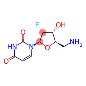 1-((2R,3R,4R,5R)-5-(aminomethyl)-3-fluoro-4-hydroxytetrahydrofuran-2-yl)pyrimidine-2,4(1H,3H)-dione
