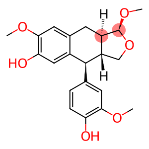 (1S,3aR)-1β,7-Dimethoxy-4β-(3-methoxy-4-hydroxyphenyl)-1,3,3aβ,4,9,9aα-hexahydronaphtho[2,3-c]furan-6-ol