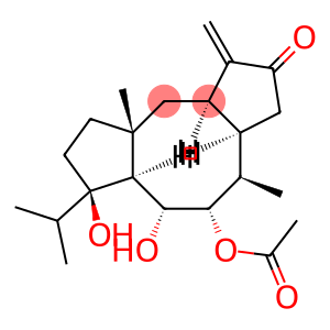[3aR,6aα,10aα,(-)]-5α-Acetoxy-3,3aα,4,5,6,6a,7,8,9,9a,10,10a-dodecahydro-6α,7β-dihydroxy-7-isopropyl-4β,9aβ-dimethyl-1-methylenedicyclopenta[a,d]cyclooctene-2(1H)-one