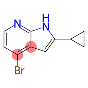 1H-Pyrrolo[2,3-b]pyridine, 4-bromo-2-cyclopropyl-