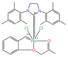 Dichloro(1,3-dimesityl-2-imidazolidinylidene)[2-(2-oxopropoxy)ben zylidene]ruthenium