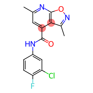 Isoxazolo[5,4-b]pyridine-4-carboxamide, N-(3-chloro-4-fluorophenyl)-3,6-dimethyl-